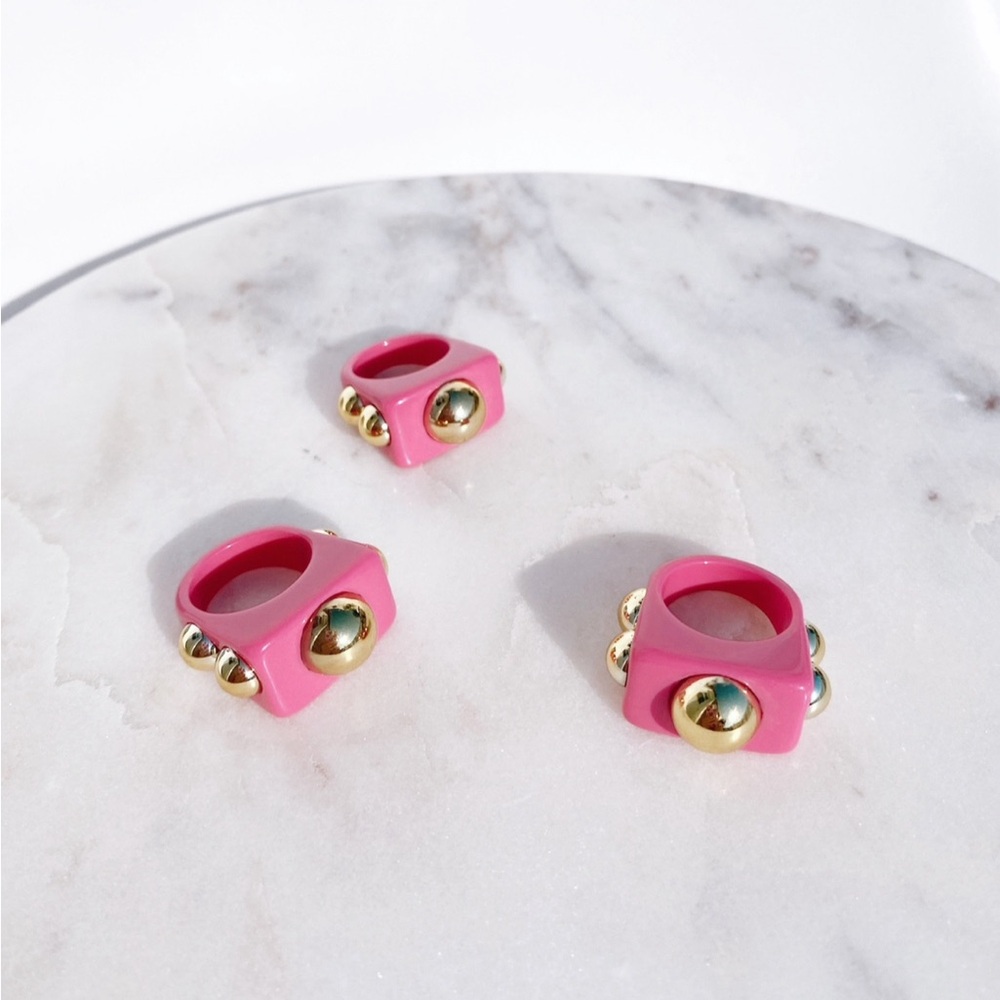 Pink and Gold 90s Ring